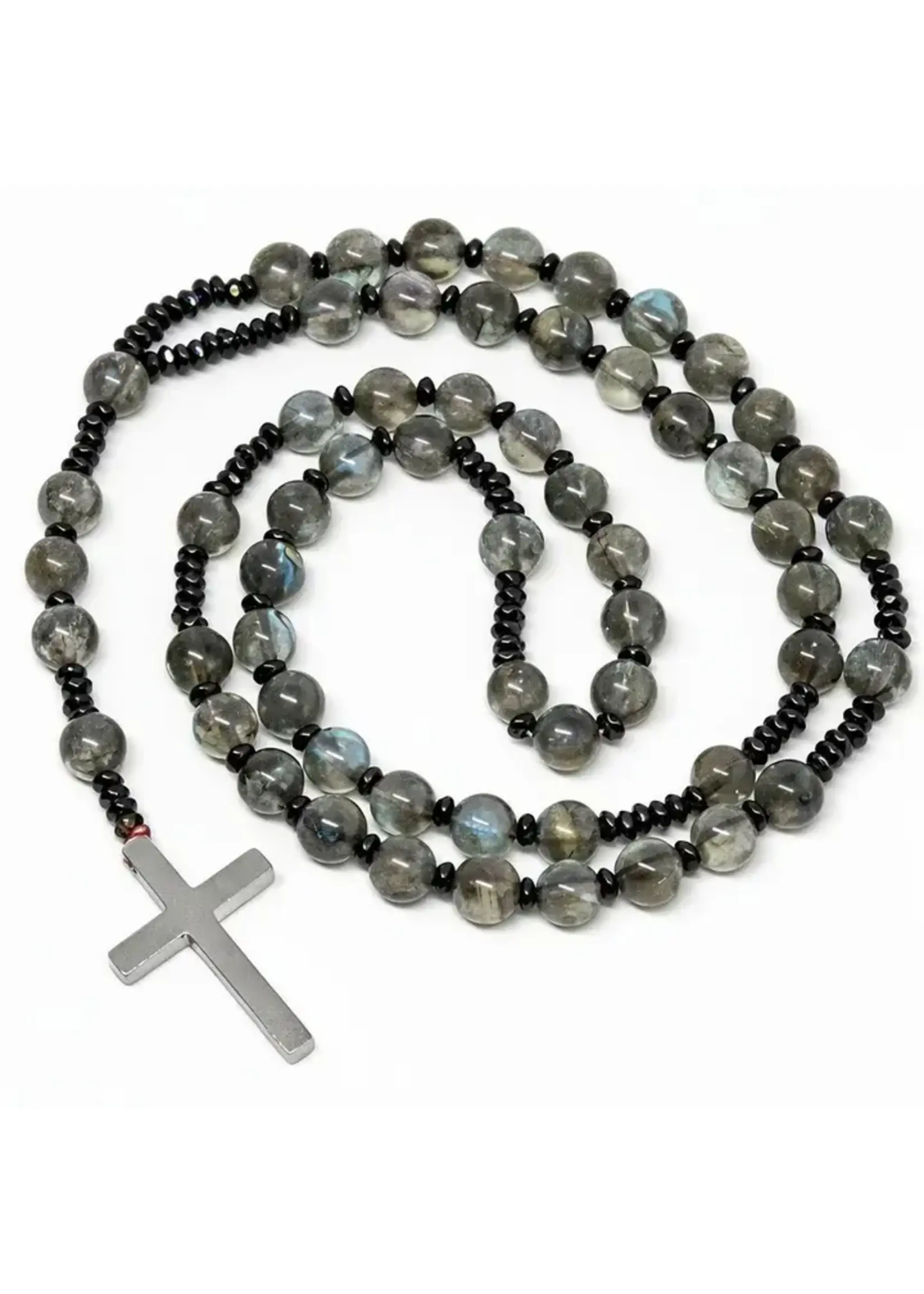 Rosary Labradorite Rosary - Prayer Beads 8mm