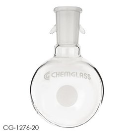 Chemglass Receiver Flask w/ Hooks 24/40, 250mL