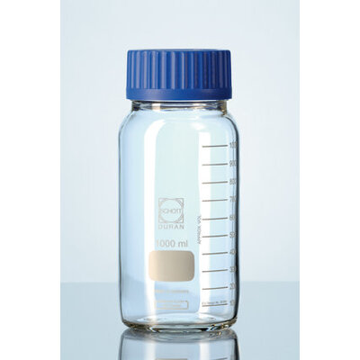 Goldleaf Scientific Reagent Bottle, 1000mL, Schott, with Widemouth GL-80 cap, Box of 10