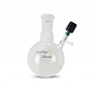 Goldleaf Scientific Single Neck Reaction Flask, 250mL, 24/40 Center Neck, 0-4mm PTFE Valve