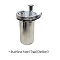 Stainless trap for mechanical cold trap, KF-25