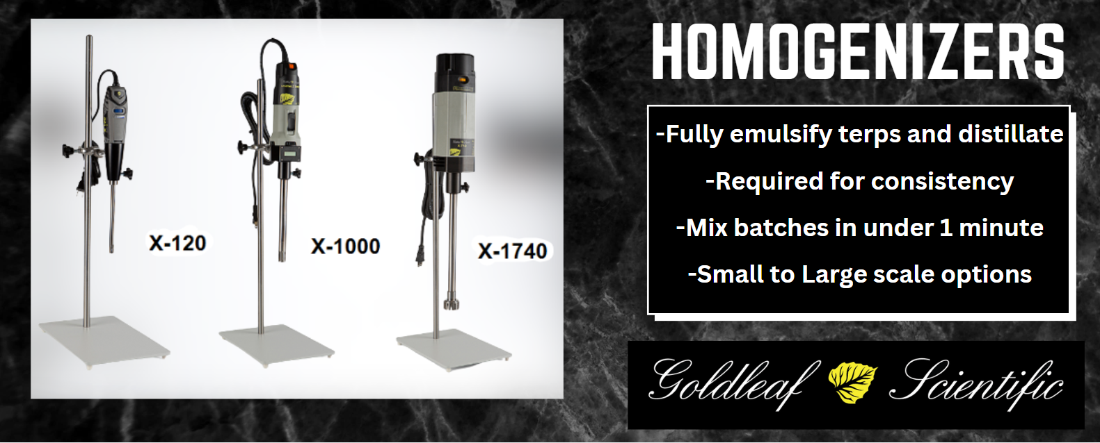 X-series homogenizer lineupde