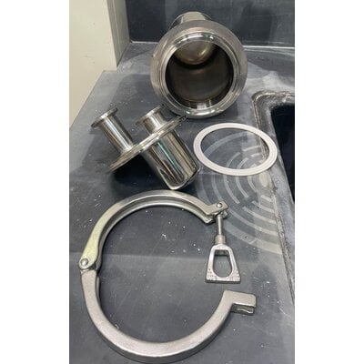 Stainless trap for mechanical cold trap, KF-25