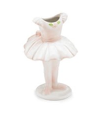 Vase en céramique, Ballerine tutu rose,  Burton 1178103