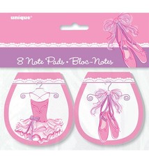 Note Pads ''Unique Party'' - Ballet 49491, Pack of 8