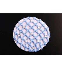 FH2 Cache-chignon FH2 BC0022, Bleu avec ''Rhinestone''