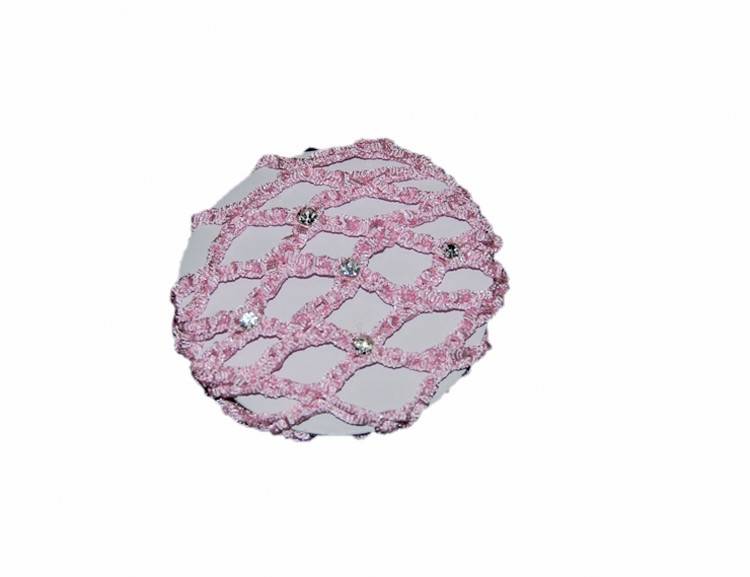 FH2 Pink Jeweled Bun Cover FH2 BC0030, Child size