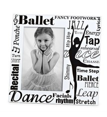 Black and white Dans Photo Frame, Roman 74810, 8 " Tall