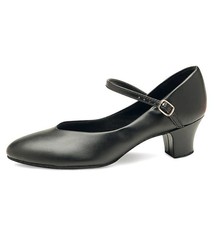 DanzNmotion Character Shoe Danshuz BR-11, 1.5 " Heel, Synthetic Upper, Suede Sole