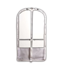 DanzNmotion Clear Competition Garment Bag Danshuz B598, White trim