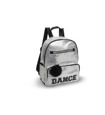 DanzNmotion Danshuz B451 "Sequin Backpack", Whit pom-pom Key chain