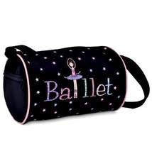 DanzNmotion Sac Danshuz B943 "Geena Ballerina Roll Duffel", Couleur:  noir, rose et lilas