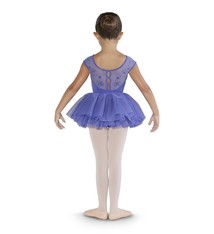 Bloch Maillot Bloch CL3512, Manches "Cap sleeves", Ouverture au dos en "Mesh" avec broderie papillon