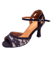 Stephanie Soulier de "Ballroom" Stephanie 2092-15, Talon 2.5 po., Dessus en dentelle
