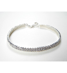 FH2 "2 Row Stretch Choker" FH2 AY0063, avec attache ajustable, taille enfant