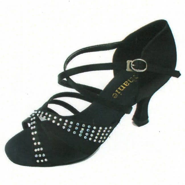 Stephanie Ballroom Dance Shoes Stephanie 2056-15 "Crystal Serie", 2" / 2.5" Heel, X-Strap