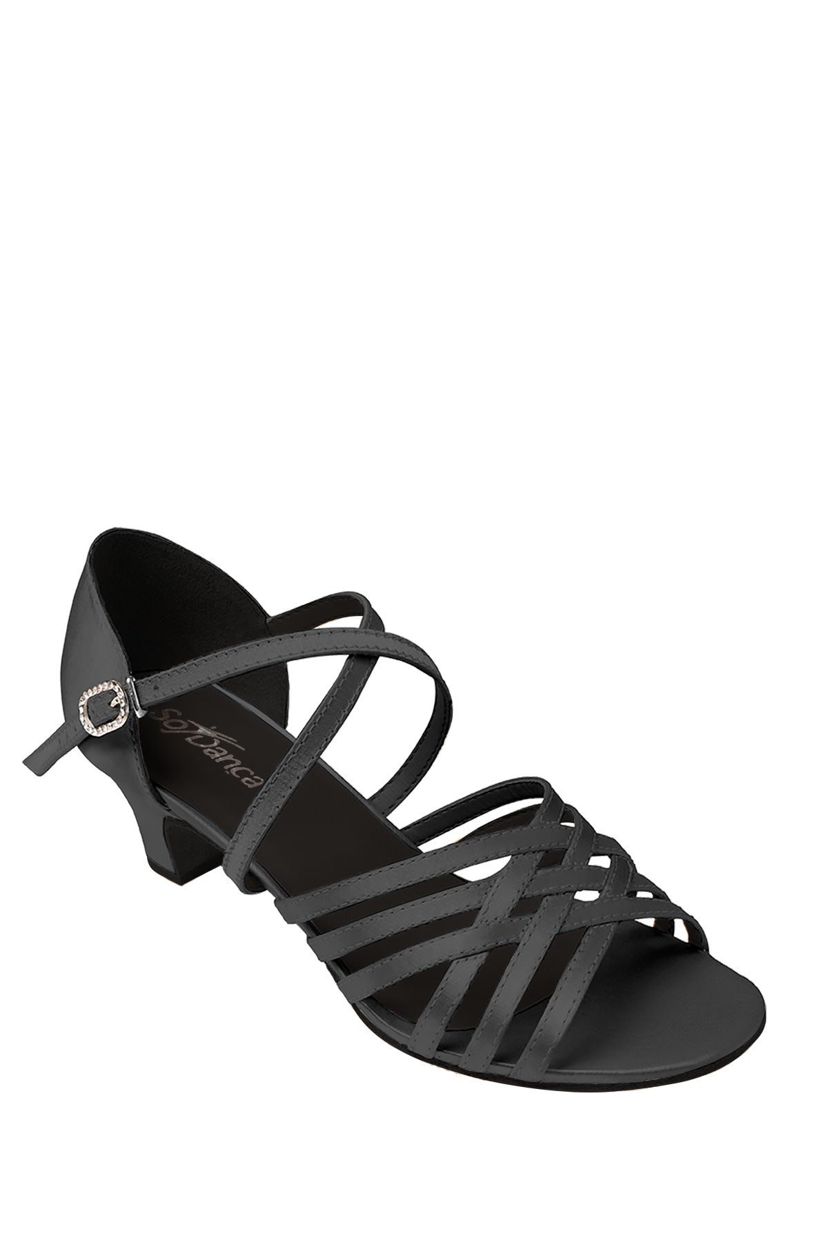 So Danca Soulier de « Ballroom » So Danca BL-180, Talon 1.5 po., Bout ouvert en satin