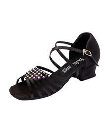 Gogodance Soulier de "Ballroom" GO3075, Talon 1.5 po., Avec "Rhinestone"