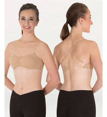 Body Wrappers Brassière convertible Body Wrappers 292, Bretelles transparentes ajustables, Dos transparent, Avec "Padded Cups"
