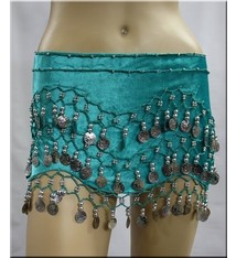 Ceinture de baladi, 3 à 5 rangs, En velour