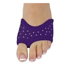 DanzNmotion Bout de pied "Foot Thong" Danshuz 6425, En néoprène couleur: Mauve, Avec Strass "Rhinestones"