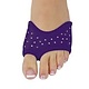 DanzNmotion Purple Foot Thong, Danshuz 6425, Whit Rhinestone