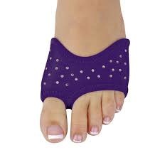 DanzNmotion Bout de pied "Foot Thong" Danshuz 6425, En néoprène couleur: Mauve, Avec Strass "Rhinestones"