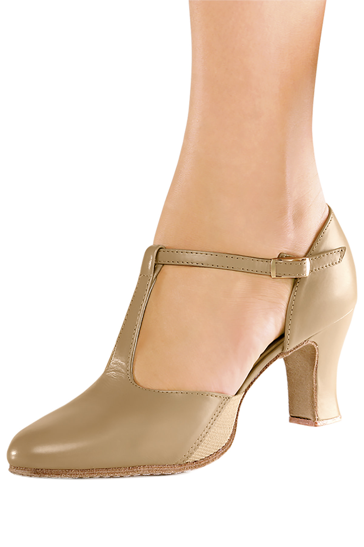 So Danca Character Shoes So Danca CH-57, Leather Upper, Suede sole, 2.5" Heel