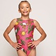 Motionwear Maillot gymnastique Motionwear 1494, Bretelles larges, Style "Tank", Imprimé sublimation:  cactus