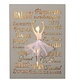 7.75"H LED Plaque Ballet Laser Cut Design, Roman 12212