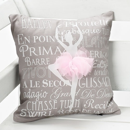 12"H Pillow Ballet Pink Tutu, Roman