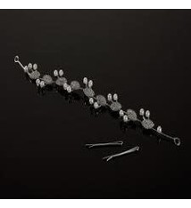 FH2 FH2 HB0402, ''Flexible Head Band with rhinsestones & pearls"