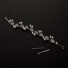 FH2 FH2 HB0402, ''Flexible Head Band with rhinsestones & pearls"