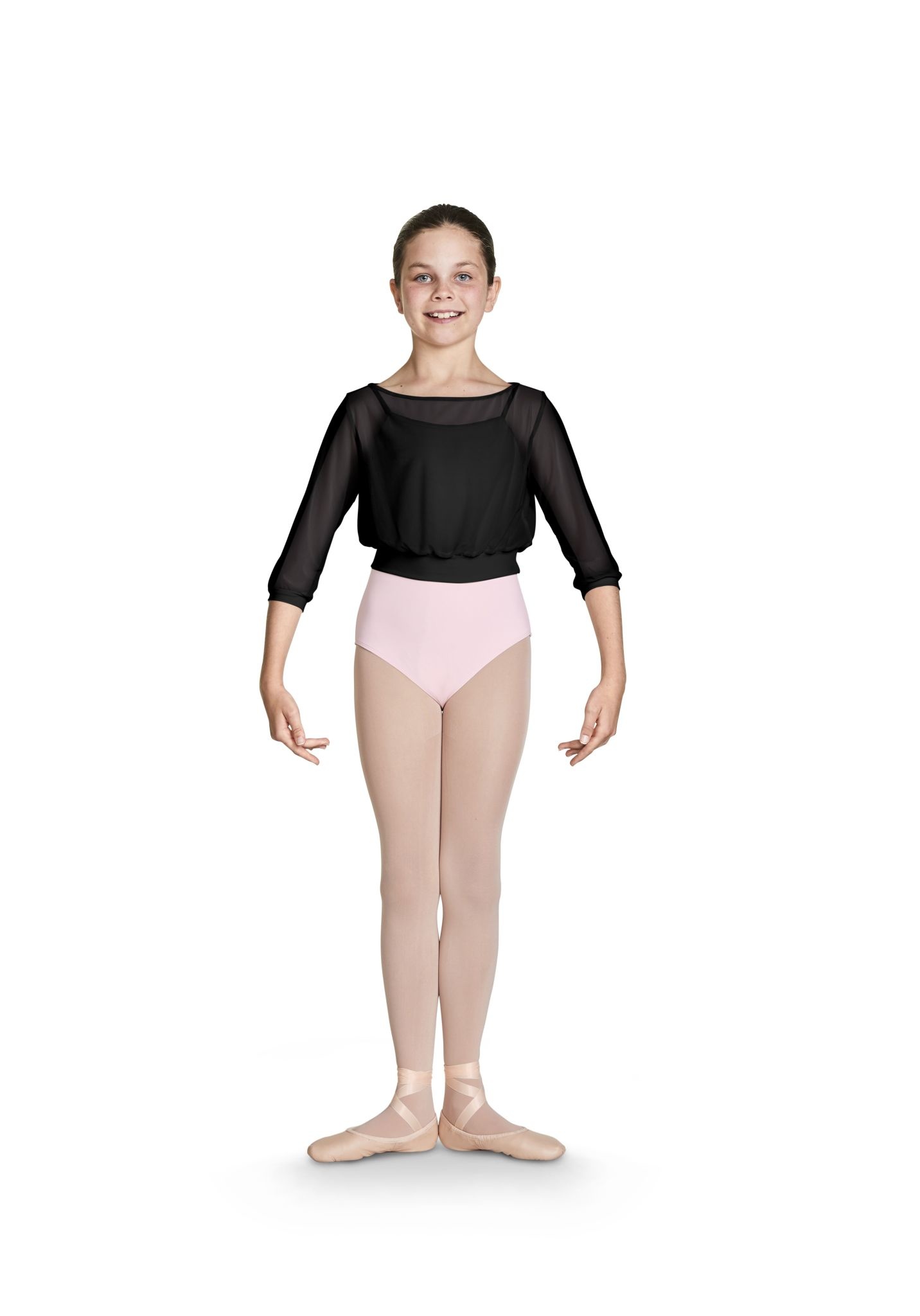Bloch "Mesh Top" Bloch CZ8106, Manches 3/4