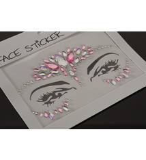 FH2 "Rhinestoned Face Jewels", FH2 FJS002, color: Pink