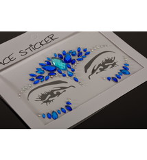 FH2 "Rhinestoned Face Jewels", FH2 FJS006, color: Royal blue