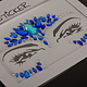 FH2 "Rhinestoned Face Jewels", FH2 FJS006, color: Royal blue