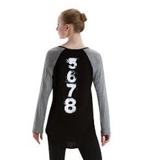 Motionwear Chandail Manches longues Motionwear 4897-017 GRAY, imprimé: "5 6 7 8 " au dos