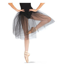 Capezio Tutu long Capezio 9830, Tulle ferme à 2 étages, Taille unique adultes 24 pouces