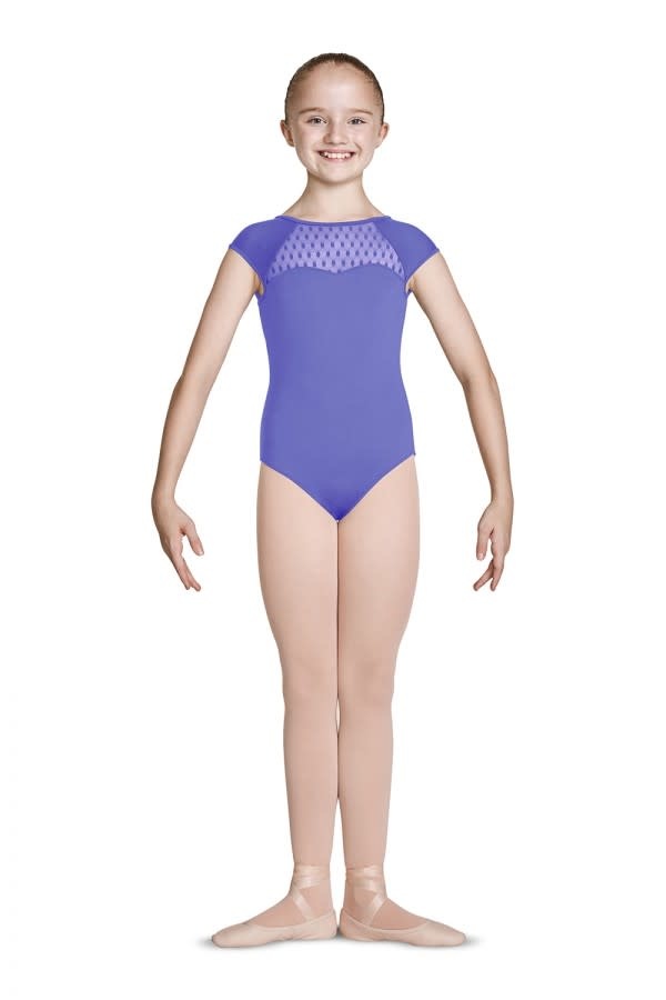 Mesh Cap Sleeve Leotard