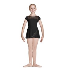 Mirella Jupe Mirella MS138C, Style "Pull-On, En "Mesh" et broderie