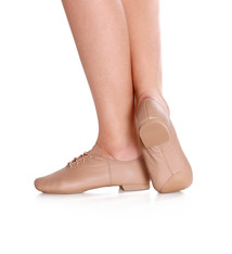 So Danca Soulier Jazz So Danca SLJ-10 (ref.JZ-10), Bi-semelles "split sole", Dessus en cuir lacé