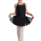 DanzNmotion Robe Danshuz 2712C, Bretelles spaghetti avec tutu pailletté et broderie au dos