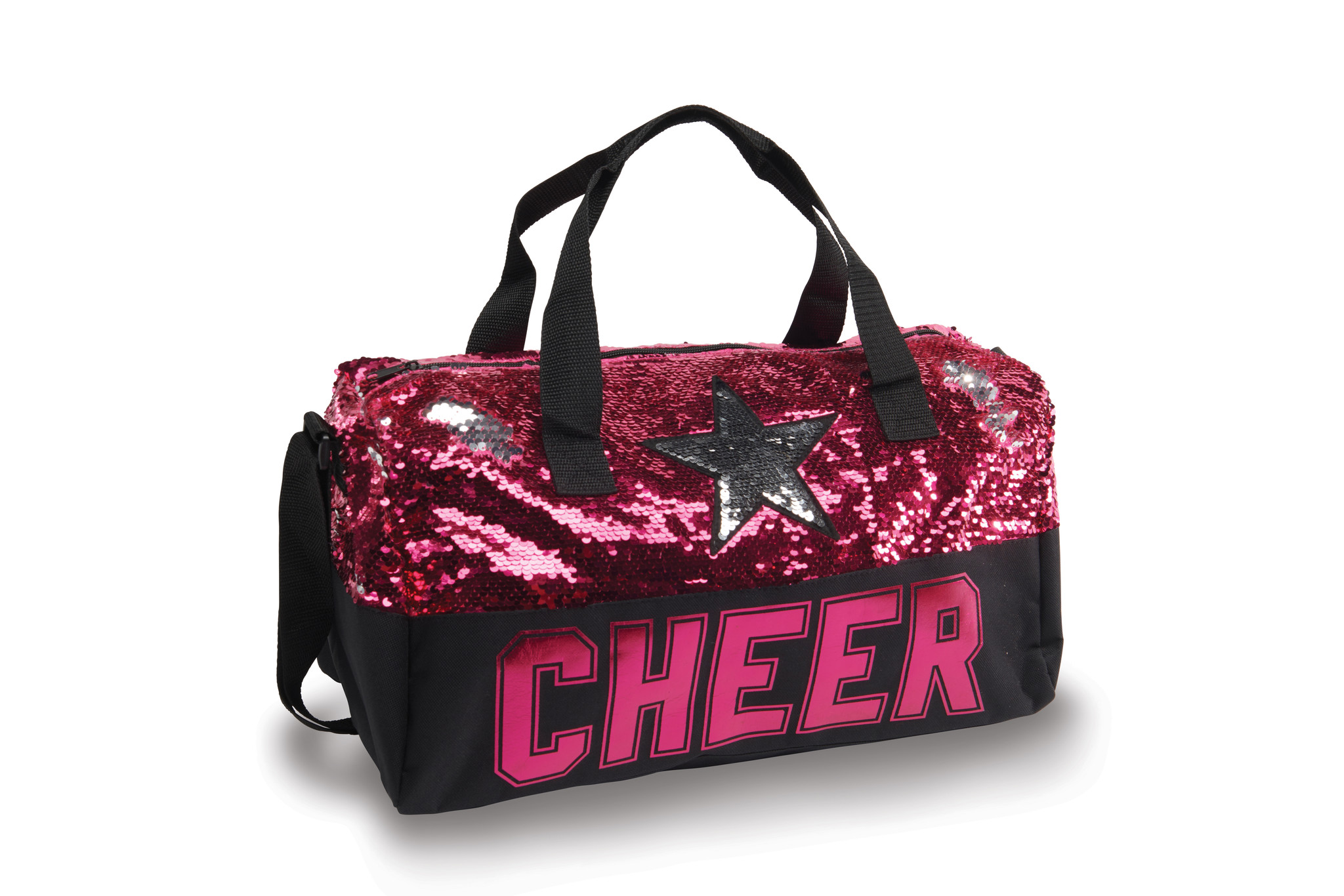 DanzNmotion Sac Danznmotion B20526, "Sequin Cheer Star Duffel", avec paillette réversible