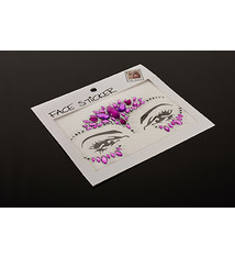 FH2 "Rhinestoned Face Jewels", FH2 FJS004, color: Purple