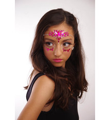 FH2 "Rhinestoned Face Jewels", FH2 FJS003, color: Hot Pink