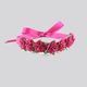 Hair Blossom with Satin Ribbon, Mimy H001, Small