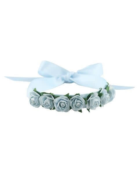 Hair Blossom with Satin Ribbon, Mimy H001, Small