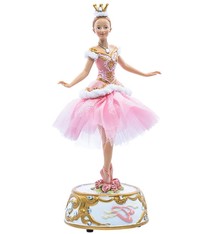 kurt s adler Pink Ballerina Figure whit Musical Base, Kurt S. Adler, T2274, 10 inch