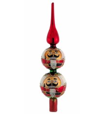 kurt s adler Glass Nutcracker Finial Christmas Tree Topper, Kurt S Adler GG0581, 13 inch